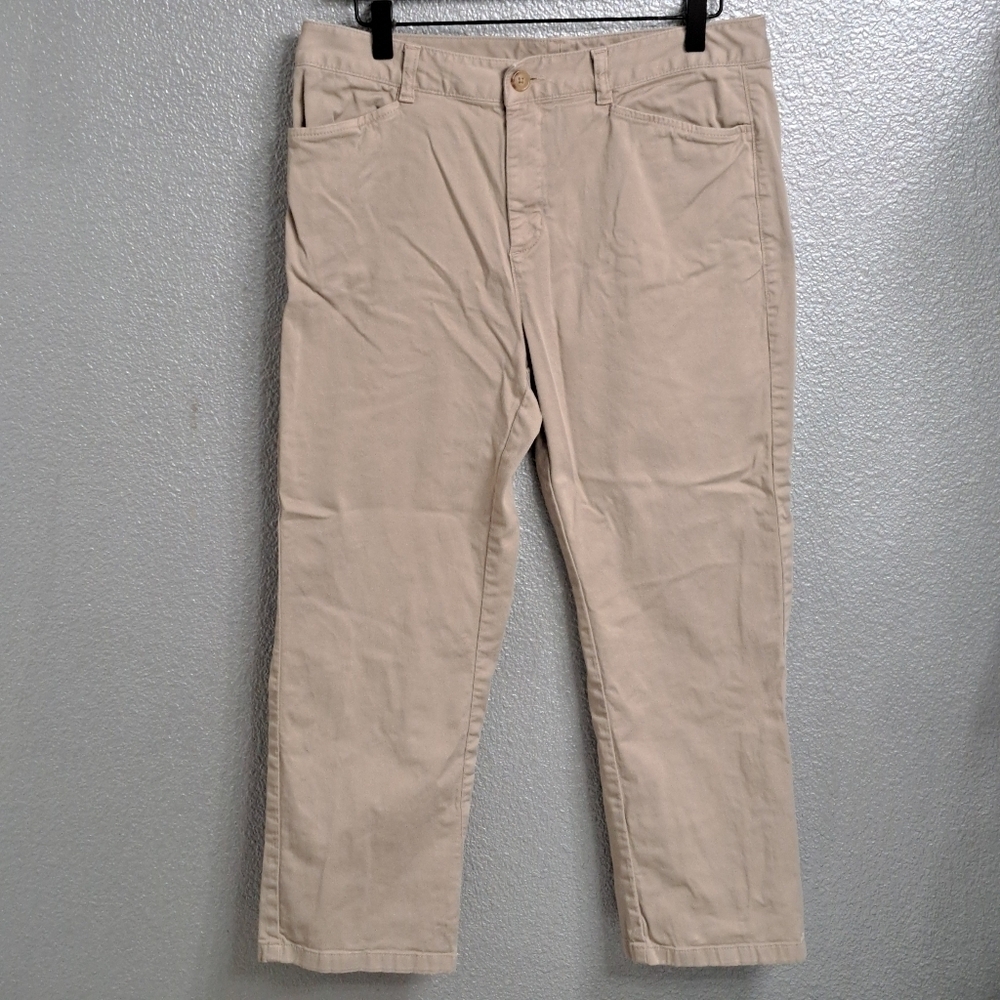 L.L. Bean Women's Khaki Jeans   Size 10R